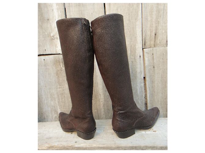 Botas Free Lance p 35 Marrón oscuro - vista 4
