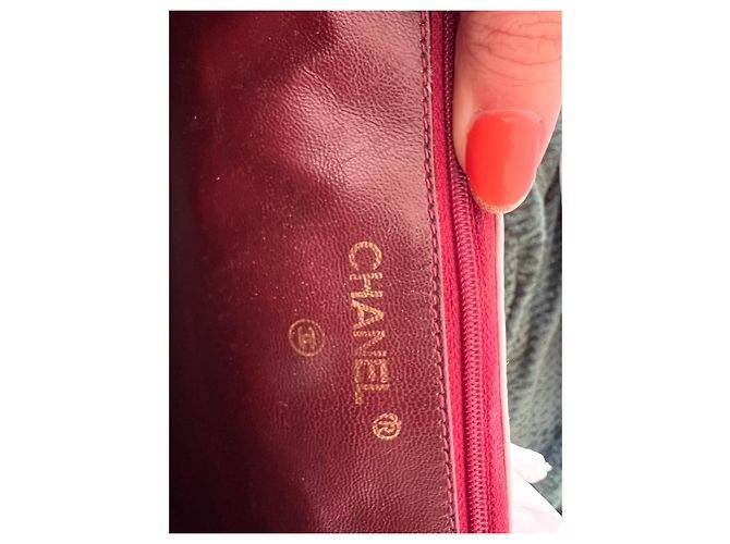 Timeless Chanel Maxi-Logo-Klappe Weiß - Ansicht 8