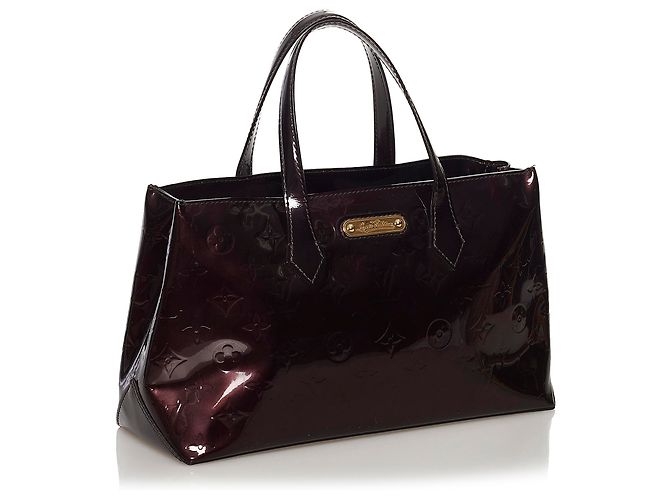 Louis Vuitton Purple Vernis Wilshire PM Porpora - vista 2