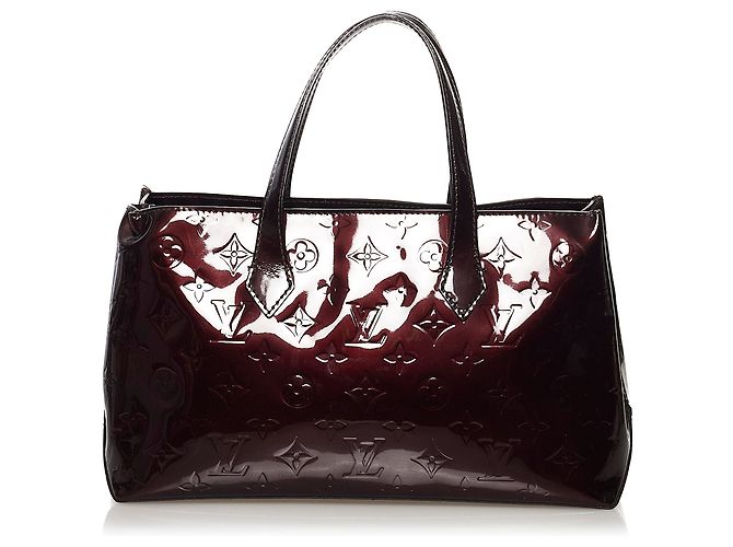 Louis Vuitton Purple Vernis Wilshire PM Porpora - vista 3