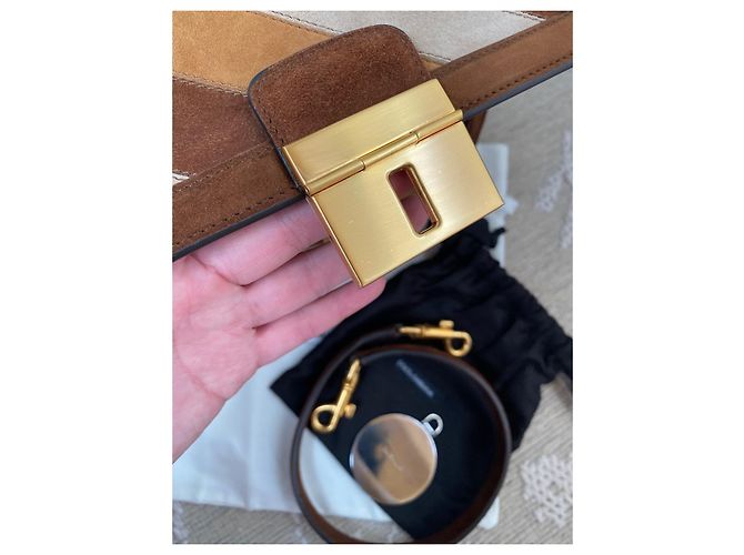 Borsa a mano in pelle marrone Dolce & Gabbana - vista 4