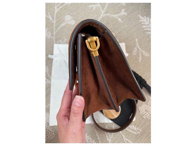 Borsa a mano in pelle marrone Dolce & Gabbana - vista 6
