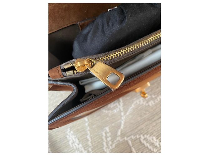 Borsa a mano in pelle marrone Dolce & Gabbana - vista 8