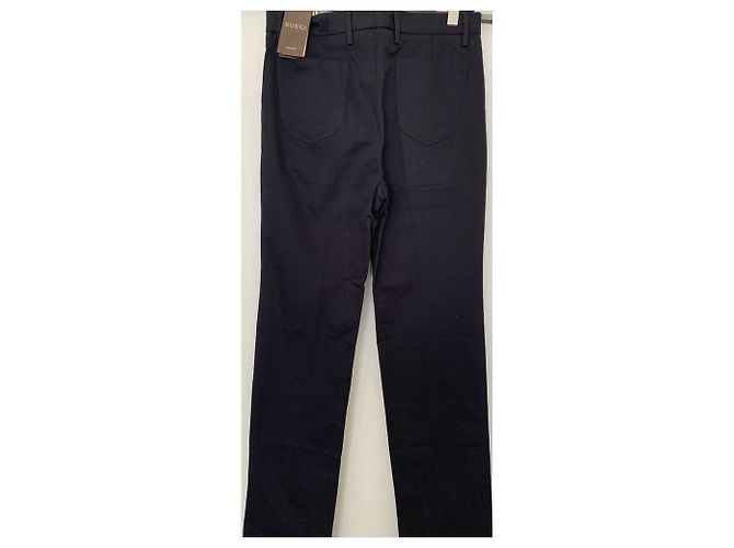 Pantaloni Gucci neri in cotone Nero - vista 2