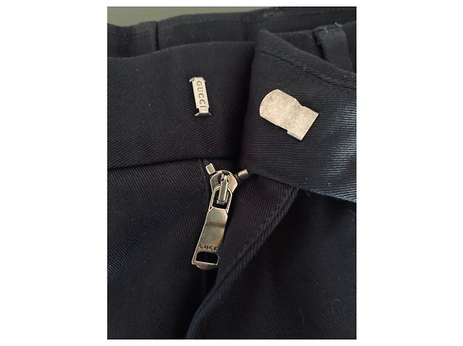 Pantaloni Gucci neri in cotone Nero - vista 3