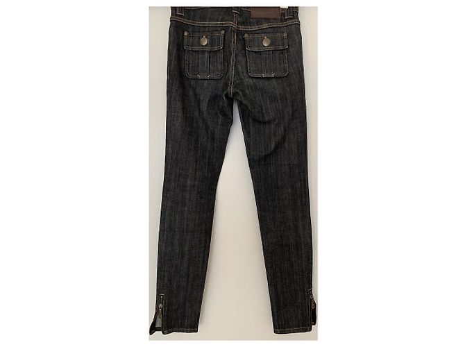 Jeans Slim Louis Vuitton Neri in Cotone Nero - vista 2