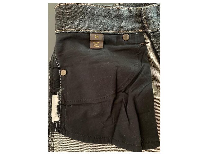 Jeans Slim Louis Vuitton Neri in Cotone Nero - vista 5