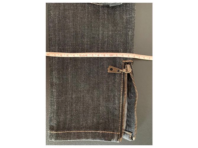 Jeans Slim Louis Vuitton Neri in Cotone Nero - vista 6