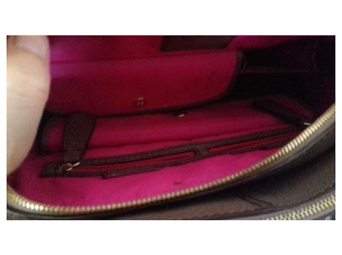 Borsa a mano Lancel Isabelle Adjani in pelle taupe - vista 2