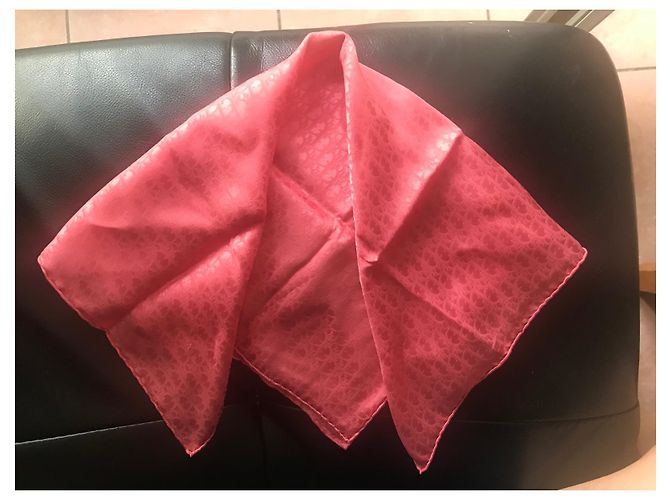 Dior Monogramm Seidenschal Rosa Pink - Ansicht 2