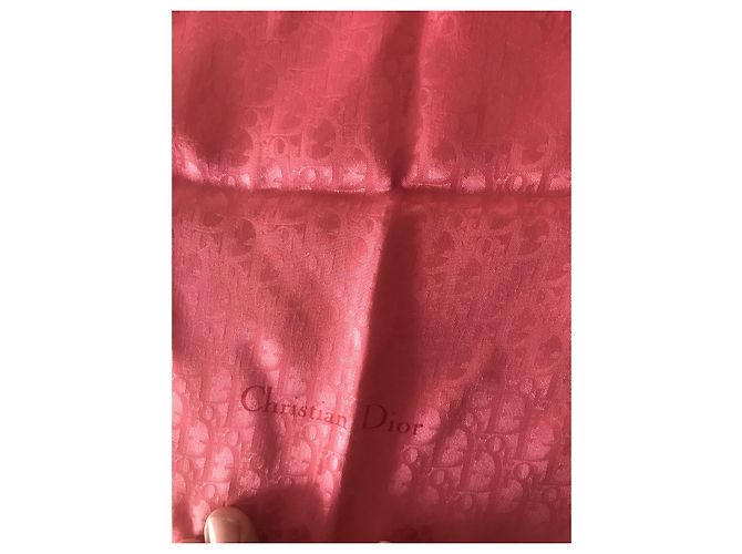 Dior Monogramm Seidenschal Rosa Pink - Ansicht 5