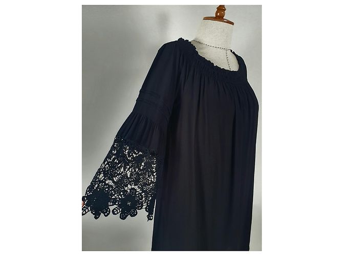 Hale Bob Spitzenkleid in Schwarz aus Viscose - Ansicht 2