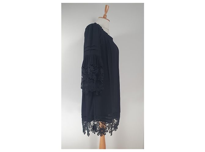 Hale Bob Spitzenkleid in Schwarz aus Viscose - Ansicht 3