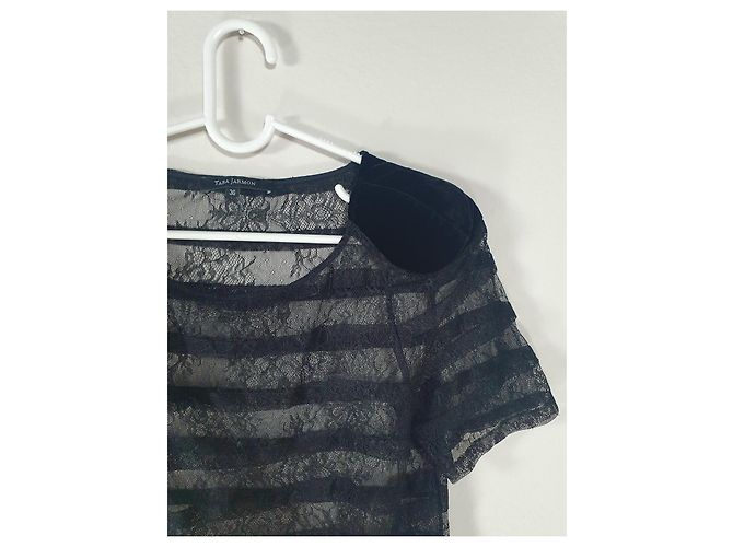 Tara Jarmon Blusa de encaje negra Negro - vista 2