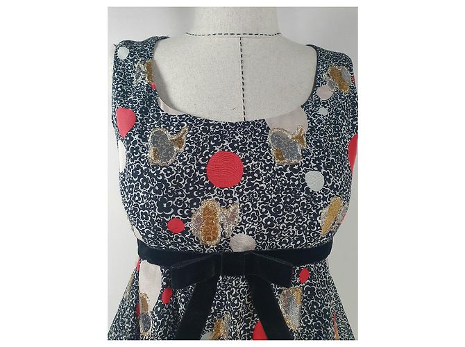 Top Anna Sui in seta multicolore - vista 2