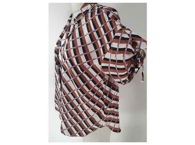 Autre Marque Camicia in seta rigata Second Female L Multicolore - vista 2
