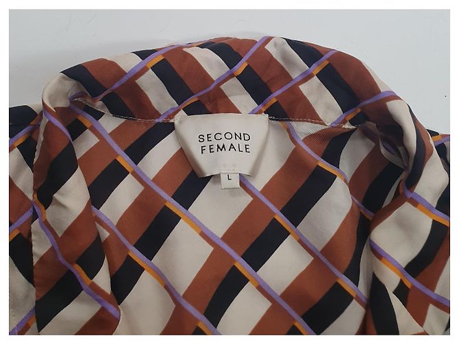 Autre Marque Camicia in seta rigata Second Female L Multicolore - vista 4