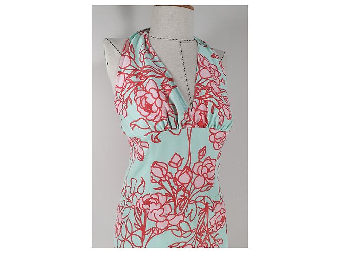 Filippa K Blumenkleid aus Viscose Blau Mehrfarben - Ansicht 2