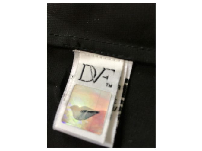 Diane Von Furstenberg Vestido babydoll de seda Aria de DvF Negro Multicolor - vista 4
