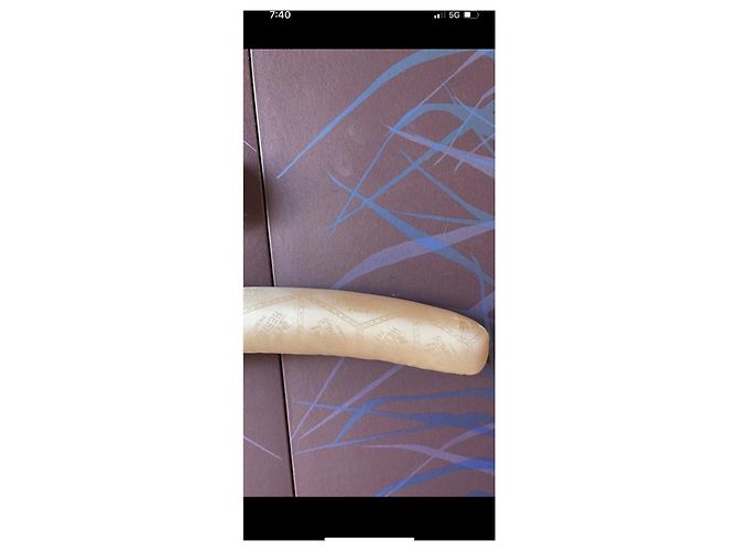 Percha Hermès de seda beige - vista 8
