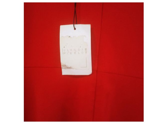 Vestido rojo de algodón Claudie Pierlot Roja - vista 2