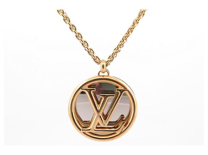 COLLANA LOUIS VUITTON COLLANA LOUISE LOGO LV M64281 COLLANA IN ORO E ARGENTO D'oro - vista 2