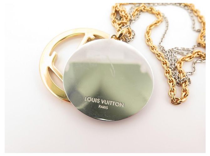 COLLANA LOUIS VUITTON COLLANA LOUISE LOGO LV M64281 COLLANA IN ORO E ARGENTO D'oro - vista 3