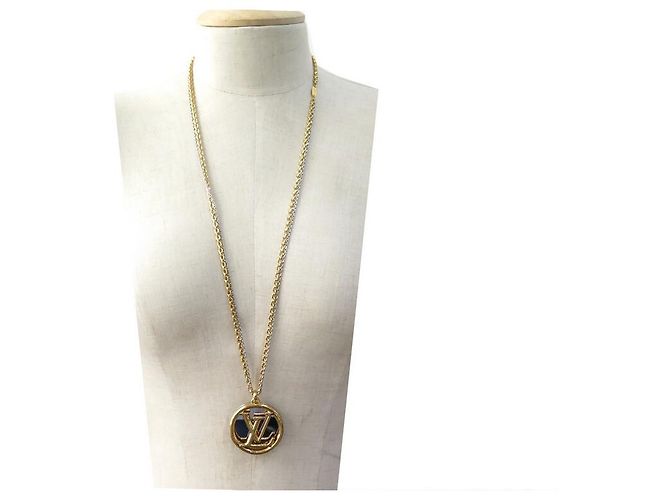 COLLANA LOUIS VUITTON COLLANA LOUISE LOGO LV M64281 COLLANA IN ORO E ARGENTO D'oro - vista 7