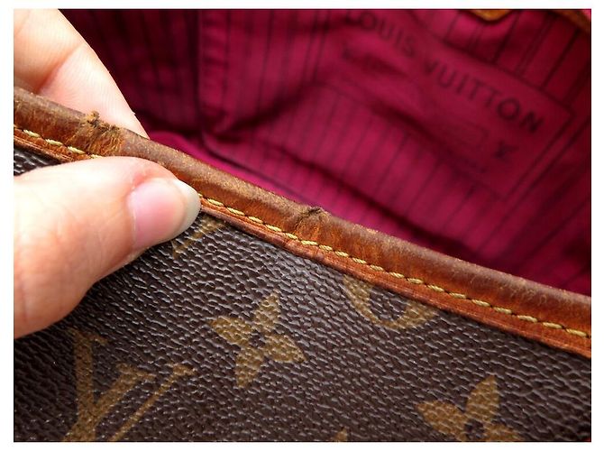SAC A MAIN LOUIS VUITTON NEVERFULL GM M40990 TOILE MONOGRAM CABAS HAND BAG Marron - vue 12