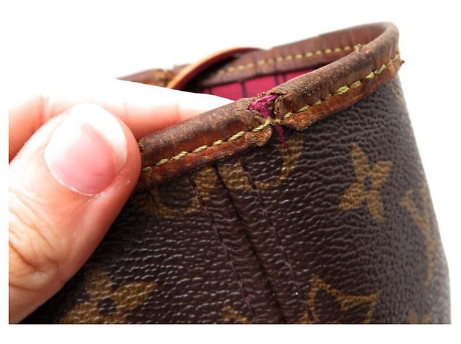 SAC A MAIN LOUIS VUITTON NEVERFULL GM M40990 TOILE MONOGRAM CABAS HAND BAG Marron - vue 14
