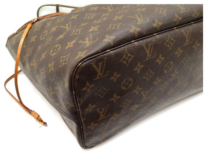SAC A MAIN LOUIS VUITTON NEVERFULL GM M40990 TOILE MONOGRAM CABAS HAND BAG Marron - vue 3
