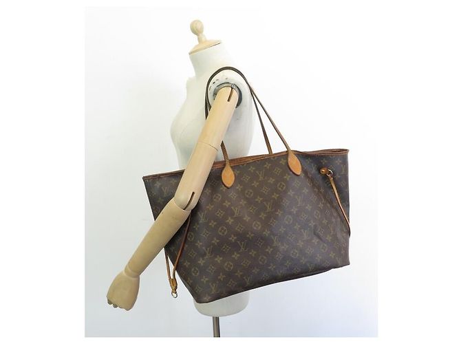 SAC A MAIN LOUIS VUITTON NEVERFULL GM M40990 TOILE MONOGRAM CABAS HAND BAG Marron - vue 6