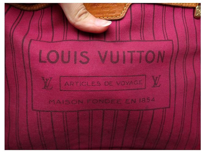 SAC A MAIN LOUIS VUITTON NEVERFULL GM M40990 TOILE MONOGRAM CABAS HAND BAG Marron - vue 8