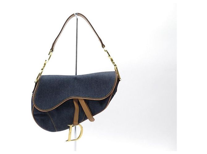 NOVA BOLSA DE MÃO CHRISTIAN DIOR EM DENIM E COURO NOVA BOLSA DE MÃO - vista 2