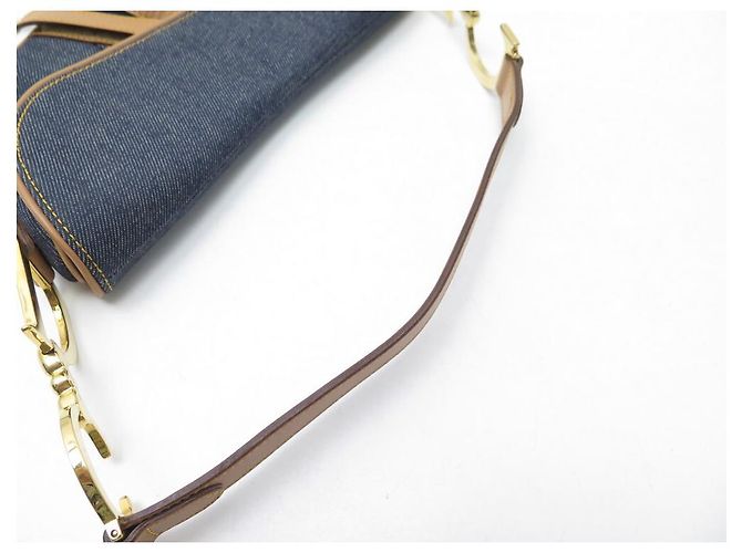 NOVA BOLSA DE MÃO CHRISTIAN DIOR EM DENIM E COURO NOVA BOLSA DE MÃO - vista 3