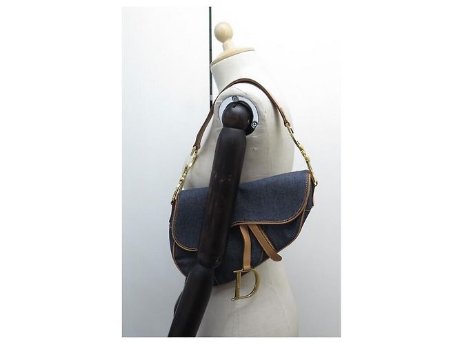 NOVA BOLSA DE MÃO CHRISTIAN DIOR EM DENIM E COURO NOVA BOLSA DE MÃO - vista 4