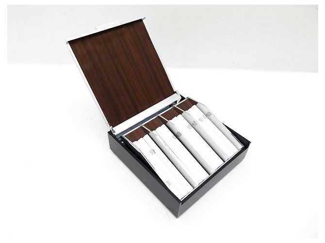 CIGARETTE BOX LANCEL IN PLASTIC DIAMOND TIP WOOD CIGARETTE BOX BOX - view 2