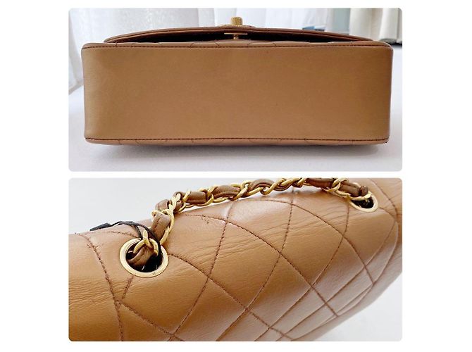 Chanel Diana Borsa Piccola in Agnello Trapuntata Bronzo - vista 5