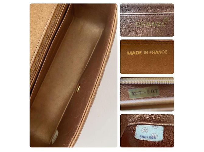 Chanel Diana Borsa Piccola in Agnello Trapuntata Bronzo - vista 8
