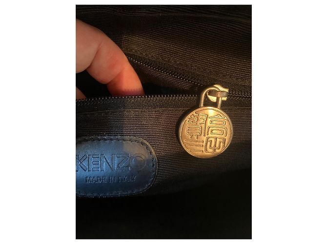 Borsa a mano Kenzo in tessuto nero - vista 6
