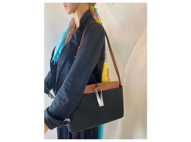 Borsa a mano Kenzo in tessuto nero - vista 9