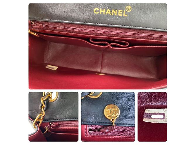 Timeless Chanel Bolso de hombro de piel de cordero acolchada negro - vista 10