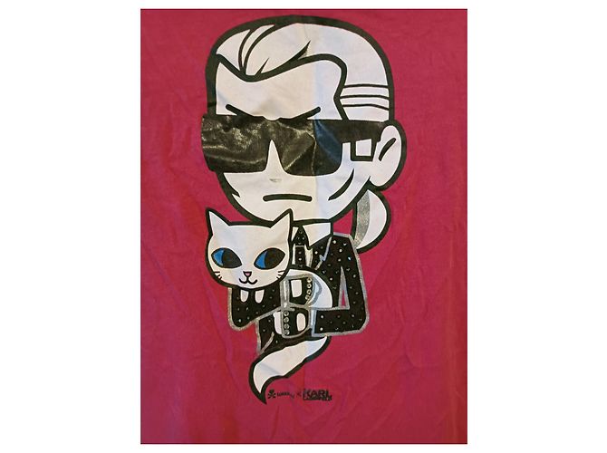 Camiseta Karl Lagerfeld x Tokidoki Choupette de algodón Fuschia Fucsia - vista 2