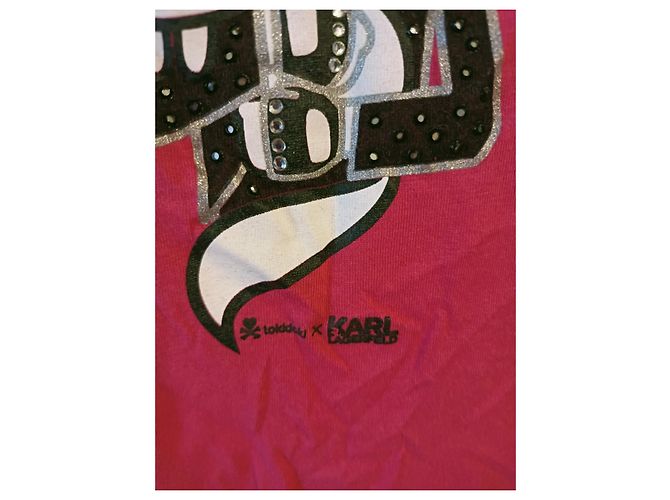 Camiseta Karl Lagerfeld x Tokidoki Choupette de algodón Fuschia Fucsia - vista 3