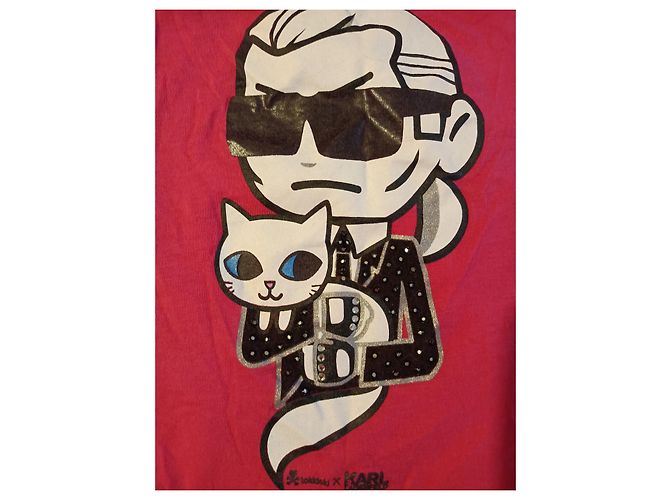 Camiseta Karl Lagerfeld x Tokidoki Choupette de algodón Fuschia Fucsia - vista 4