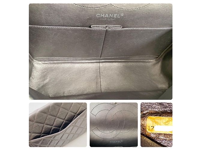 Chanel 2.55 Reissue em couro de vitelo acolchoado prateado 227 Prata - vista 10
