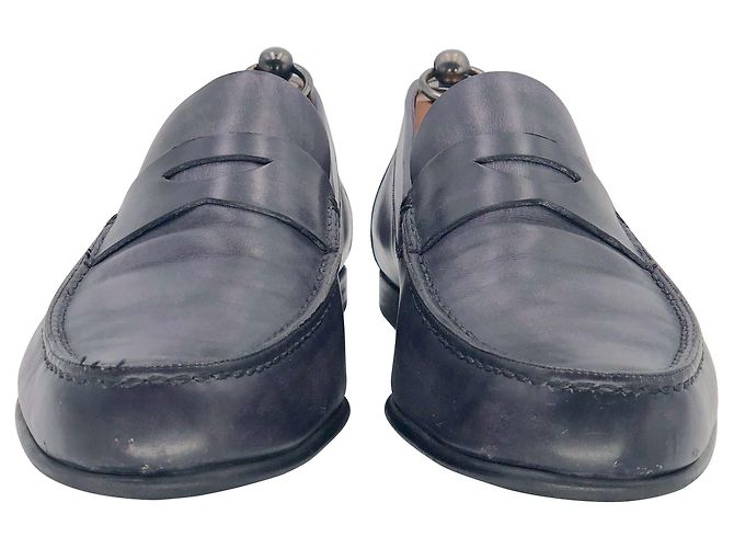 Berluti-Loafer aus violettem Leder - Ansicht 3