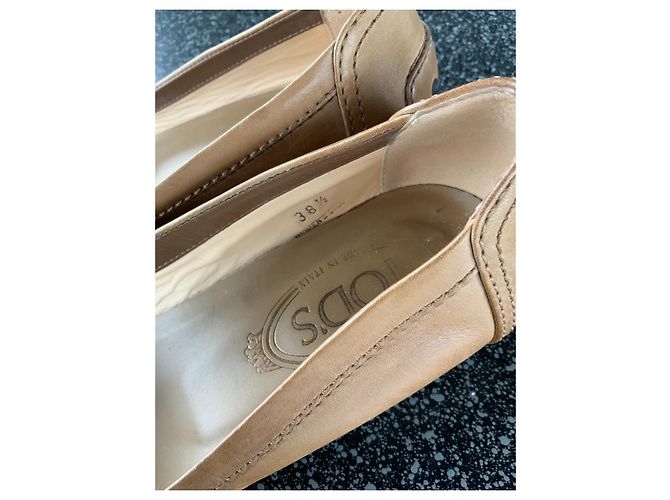 Tod's Absatzschuhe Leder Braun Größe 38.5 - Ansicht 5