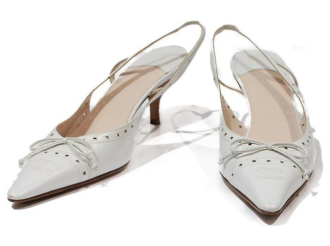 Chanel Heels White - view 2