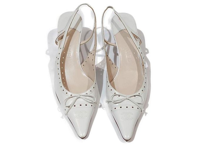 Chanel Heels White - view 3